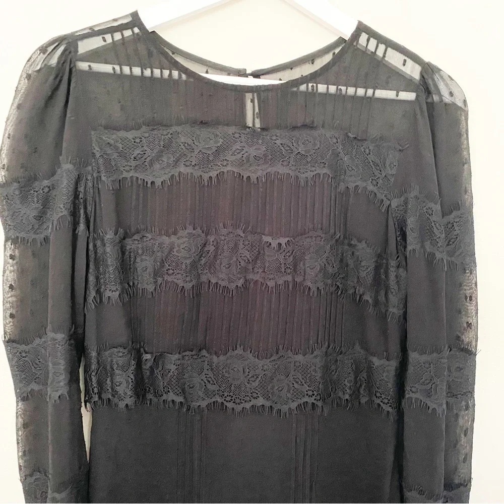 Lace Maxi Dress Black Size Small - Picture 8 of 12